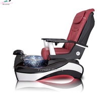Chaise de pédicure de meubles de salon de luxe de vente chaude avec la chaise de station thermale de pédicure de la meilleure qualité de bol jet magnétique