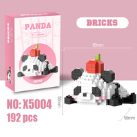 BABUR Juego de Construcción de Ladrillos de Animales de Plástico ABS, 40 Piezas - Juguete Educativo de Construcción DIY para Ensamblar Modelo de Panda, Edades 14+, Unisex