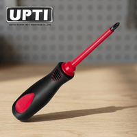 Destornillador Aislado VDE de 1000V Profesional de Alta Calidad Hecho en Taiwán UPTI, Mango de Polipropileno PH2, 75g, Modelo HW410393C