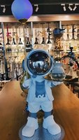 Fabricants en gros Nouveautés Poupée en résine Astronaute Modélisation Chicha Décoration d'intérieur Ornement de sol (sans chicha)
