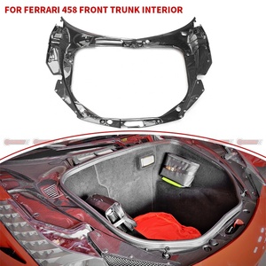 Precio de fábrica, estilo OEM, piezas de interior de coche de fibra de carbono seca, compartimento de equipaje para Ferrari 458 - Product Image 1