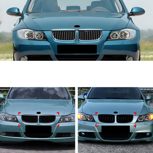 Calandre avant ABS, calandre à double ou simple lamelles pour BMW Série 3 E90 2005-2008, calandre avant pour voiture pré-LCI - Product Image 4