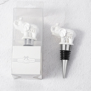 Elephant Wine Stopper Gold Metal <b>Sealing</b> Bottle Stoppers For Weddings Parties - Product Image 3