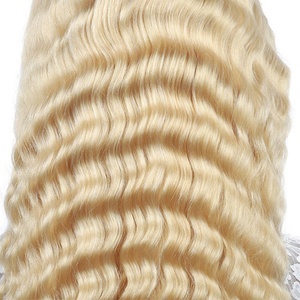Transparent 613 <b>Blonde</b> Hair Lace <b>Wigs</b> 13*4 Lace Frontal Deep Wave Human Hair <b>Wig</b> - Product Image 6