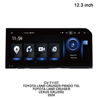 CUSP nouveau lecteur stéréo de voiture Android 13 pour TOYOTA LAND CRUISER PRADO TXL / LAND CRUISER / LEXUS GX(J250) 2024 avec jeu de voiture