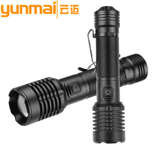 XHP50 Led Flashlight 15Cm Rechargeable With Clip Zoomable Tactical Light - Product Image 4