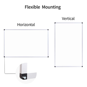 Bảng viết khô từ tính khung nhôm OEM tùy chỉnh, có thể in, màu trắng dùng cho văn phòng và trường học - Product Image 3