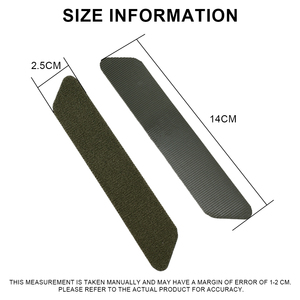 Lot de 4 attaches auto-agrippantes personnalisées en tissu, coloris vert/noir/marron foncé, pour vêtements d'extérieur, sacs à dos, bricolage - Product Image 3