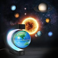 Lámpara de levitar flotante, modelo de tierra, globo levitante magnético, luz Led decorativa, regalo, luz de noche de mesa creativa