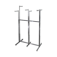 Langlebiger Rolling Garment Holder Metall Display Rack mit Riemens ch eiben Tragbare Stahl Rack Möbel Boden Display Stand Einfache Installation