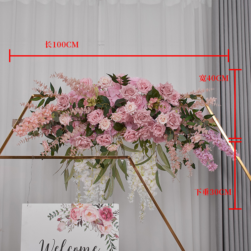 Grande fiore rosa pendente