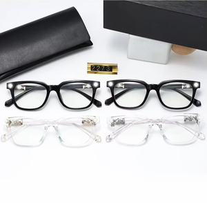 2025 이탈리아 크롬 트렌드 베스트셀러 신상 하트 안경 남녀 공용 평면 안경 클래식 여행 패션 안경 - Product Image 1