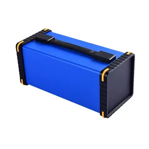 Portable aluminum junction box DIY instrument power supply case electronic project box PCB aluminium enclosure 275*120*120mm