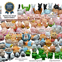 5000 Kreative Design-Miniatur-Harzfiguren, gemischte Tier-Slime-Anhänger, Großpackung DIY-Bastelbedarf, Puppenhaus-Mikrolandschaftsdeko