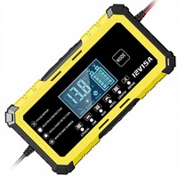 Chargeur de batterie de voiture intelligent Gzrapid professionnel industriel 12V6A 120W avec réparation automatique, écran LCD et éclairage LED