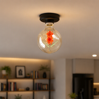 Ampoule LED à effet de flamme 5W, scintillante, E27/E26, avec capteur de gravité, simulation de feu, pour KTV, bar, décorations de fêtes
