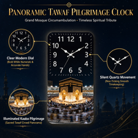 Hadirkan Gaya Mekkah yang Suci di Rumah Anda dengan Lukisan Jam Porselen Kristal HD