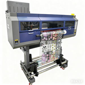 Nouvelle machine d'impression d'autocollants d'étiquettes A1 UV DTF avec têtes d'impression I3200/I1600 Encre UV Garantie 1 an capable d'estampage à chaud - Product Image 1