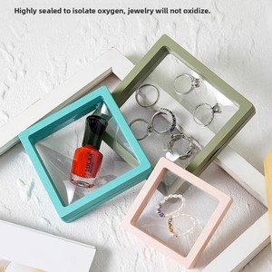 กล่องใส่เครื่องประดับทรงสี่เหลี่ยมสำหรับกำไลและแหวน; กล่องโชว์แบบลอยได้ PE; กล่องเก็บอุปกรณ์ทำเล็บ; กล่องของขวัญสำหรับกำไล; โลโก้สั่งทำได้ - Product Image 3