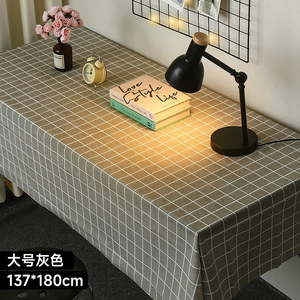 Mantel rectangular con patrón a cuadros, PEVA, impermeable, resistente al aceite, lavable, para escritorio, mesa de café, uso doméstico - Product Image 4