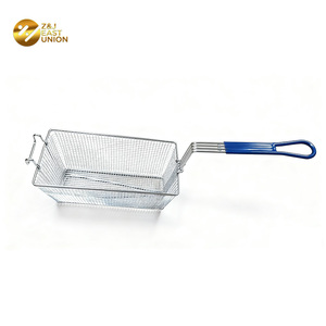 Kunden spezifische Brat siebe Hersteller Edelstahl Gewerblicher Großhandel Lebensmittel qualität Hoch leistungs fritte use Korb Filter korb - Product Image 5