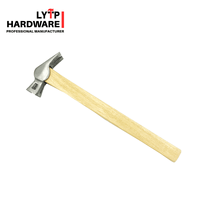 Barato personalizado 300g 400g magnético y antideslizante Jordanstyle martillo con mango de madera