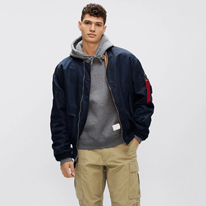 Blouson aviateur MA-1 surdimensionné pour homme, streetwear tactique, manteau d'hiver rembourré - Product Image 2