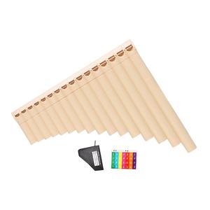 C flauti chiave Pan con 16 fori aperti e adesivi con Note musicali viene fornito con borsa per il trasporto per i musicisti - Product Image 2
