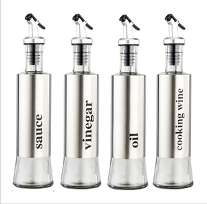 Ensemble de bouteilles <span class=keywords><strong>d</strong></span>'<span class=keywords><strong>huile</strong></span> <span class=keywords><strong>d</strong></span>'<span class=keywords><strong>olive</strong></span> et de vinaigre, <span class=keywords><strong>bouteille</strong></span> en verre avec <span class=keywords><strong>bec</strong></span> <span class=keywords><strong>d</strong></span>'étanchéité, <span class=keywords><strong>bouteille</strong></span> <span class=keywords><strong>d</strong></span>'<span class=keywords><strong>huile</strong></span> <span class=keywords><strong>d</strong></span>'<span class=keywords><strong>olive</strong></span> de 500ml 4 pièces - Product Image 1