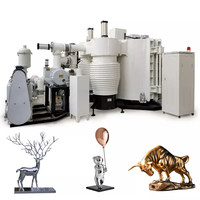 Machine de revêtement PVD fabriquée en Chine, machine de placage au chrome par pulvérisation, équipement sous vide pour bijoux et décorations de Noël