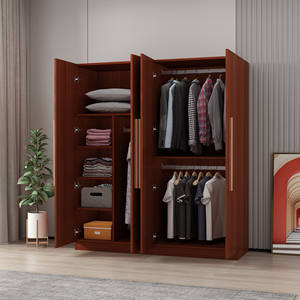 <span class=keywords><strong>ตู้</strong></span>เสื้อผ้าห้องนอนครัวเรือนที่ทันสมัยและเรียบง่ายบ้านเช่า<span class=keywords><strong>ไม้</strong></span>ประกอบง่ายตู้เก็บของขนาดเล็ก - Product Image 2