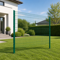 Clôture en fil métallique soudé en V 3D facile à assembler pour les bordures de jardin et l'aménagement paysager