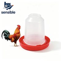 Abreuvoir automatique pour poulets de 0,5 L, distributeur d'eau en plastique pour poulets, canards, petits oiseaux