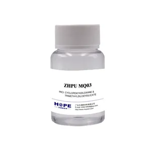 Cyclopentasiloxane trimethylsiloxysilicate zhpu MQ03 tuyệt vời không thấm nước làm cho tóc dày đầy đặn chăm sóc da trang điểm chăm sóc tóc