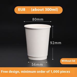 Tasse à café en papier kraft biodégradable jetable à paroi unique avec <span class=keywords><strong>couvercle</strong></span>, vente en gros de thé au lait de soja café - Product Image 6