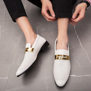 Chaussures pour hommes, style britannique, bout pointu, à lacets, avec rehausseur interne, en cuir, pour affaires, formelles, décontractées, tendance, jeunesse - Product Image 3