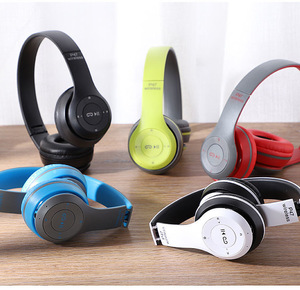 Spor P47 için kulaklıklar Stereo kablolu kafa bandı mikrofonlu kulaklık üzerinde yüksek kaliteli el ücretsiz - Product Image 3