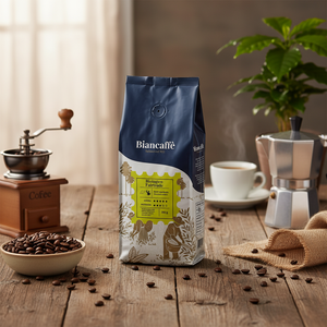เมล็ดกาแฟคั่วระดับผู้ซื้อ500กรัมต่อถุงเมล็ดกาแฟ70% เมล็ดกาแฟอาราบิก้า30% โรบัสต้าใหม่ - Product Image 3