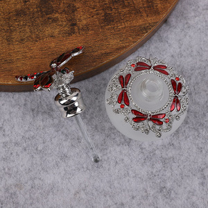 Middle East Dubai Vietnam style retro perfume <b>bottle</b> glass <b>dropper</b> empty <b>bottle</b> essential oil dot painting <b>bottle</b> - Product Image 3