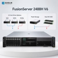 Serveur FusionServer 2488H V6 pour stockage haute densité, archivage périphérique, protection des données et serveur rackable d'entreprise