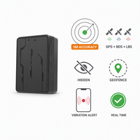Localizador de Vehículos Portátil Oculto 4G LTE con Triple Posicionamiento, Precisión de 5M, Geocerca, Alerta de Vibración, Rastreador GPS Inalámbrico Recargable
