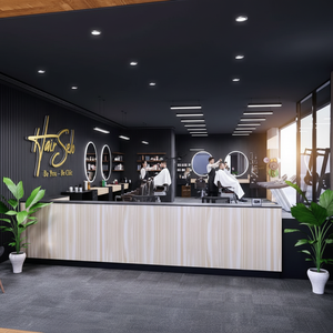 Mostrador de Recepción Moderno y Versátil de Madera para Barbería, Salón, Supermercado, Almacén, Taller, Gimnasio - Product Image 2
