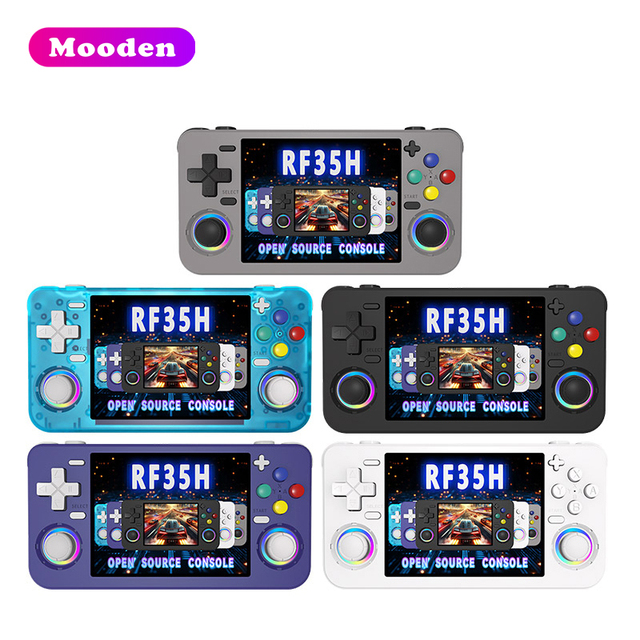 F RF35H Handheld Game Console 3.5 Inch Screen | 4000mAh Battery Linux System Retro Game Player Supports 30+ Emulators