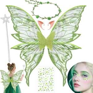<span class=keywords><strong>Ali</strong></span> di Farfalla Colorate per Bambini, Decorazione per Feste, Cosplay, Accessori per Feste a Tema Angelico - Product Image 4