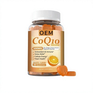 Gomitas de Coenzima Q10 con Sabor a Naranja, Impulso de Energía y Salud, Suplemento Dietético, Refuerzo Inmunológico Herbal, Nootrópicos para el Sueño, Multivitamínico - Product Image 1