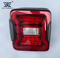 Populaire aftermarket auto accessoires feu arrière led rouge feu arrière remplacement ABS feu arrière pour wrangler jl 17 +