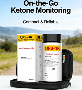 Bandelettes de <span class=keywords><strong>test</strong></span> d'analyse d'<span class=keywords><strong>urine</strong></span> URS-<span class=keywords><strong>1K</strong></span> pour la surveillance des cétones en déplacement - Product Image 4