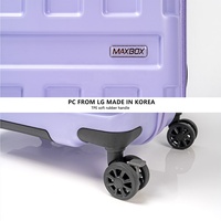 Valise PC à ouverture frontale avec logo personnalisé OEM ODM, 22 pouces, fermeture éclair bidirectionnelle, roues pivotantes avec frein pour marques japonaises et coréennes