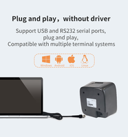 Lecteur de codes-barres 2D sans fil USB pour plateforme, idéal pour la lecture de codes QR sur les points de vente, en magasin et en entrepôt