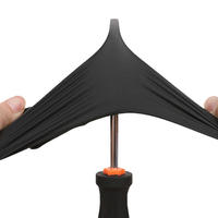 Gants en nitrile Titanfine sans poudre pas cher gants d'examen en nitrile noir 100 pièces épaissir les gants d'examen en nitrile pur